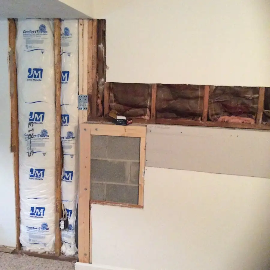 Wall insulation replacement during Odor Removal & Deodorization in Richmond Hill